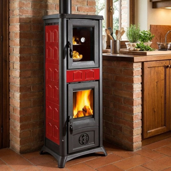 Poêle à bois avec four Gemma Forno.165 Ceramica 7,3 kW