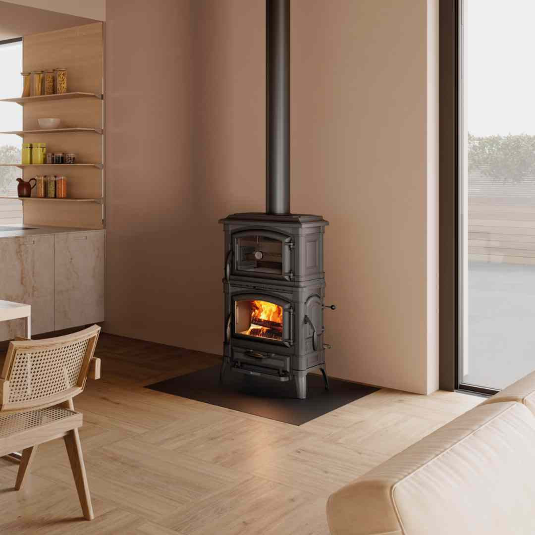 Poêle à bois en fonte avec four ISETTA FORNO - 8,2 kW