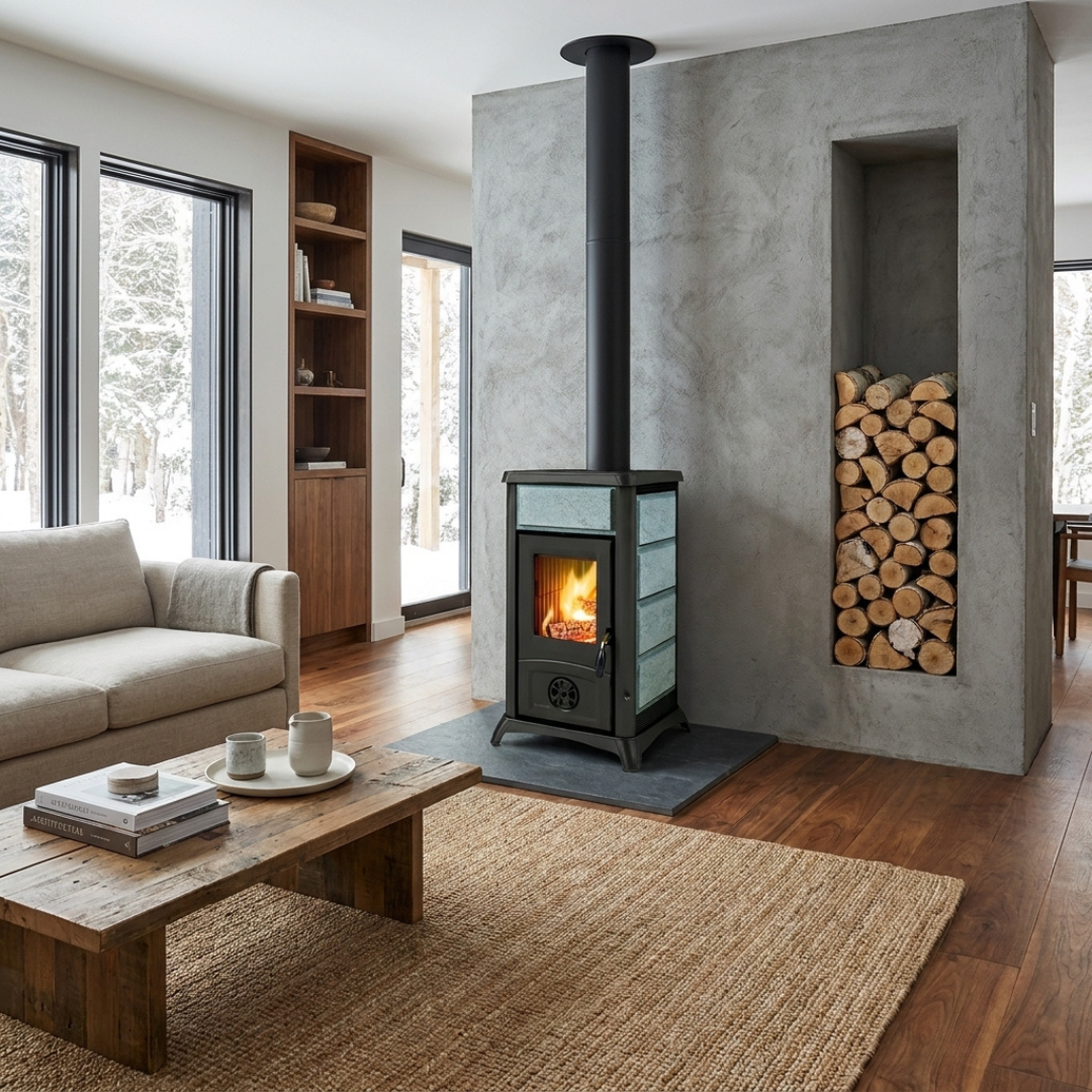 Poêle à bois Gemma Lean Petra 6,5 kW