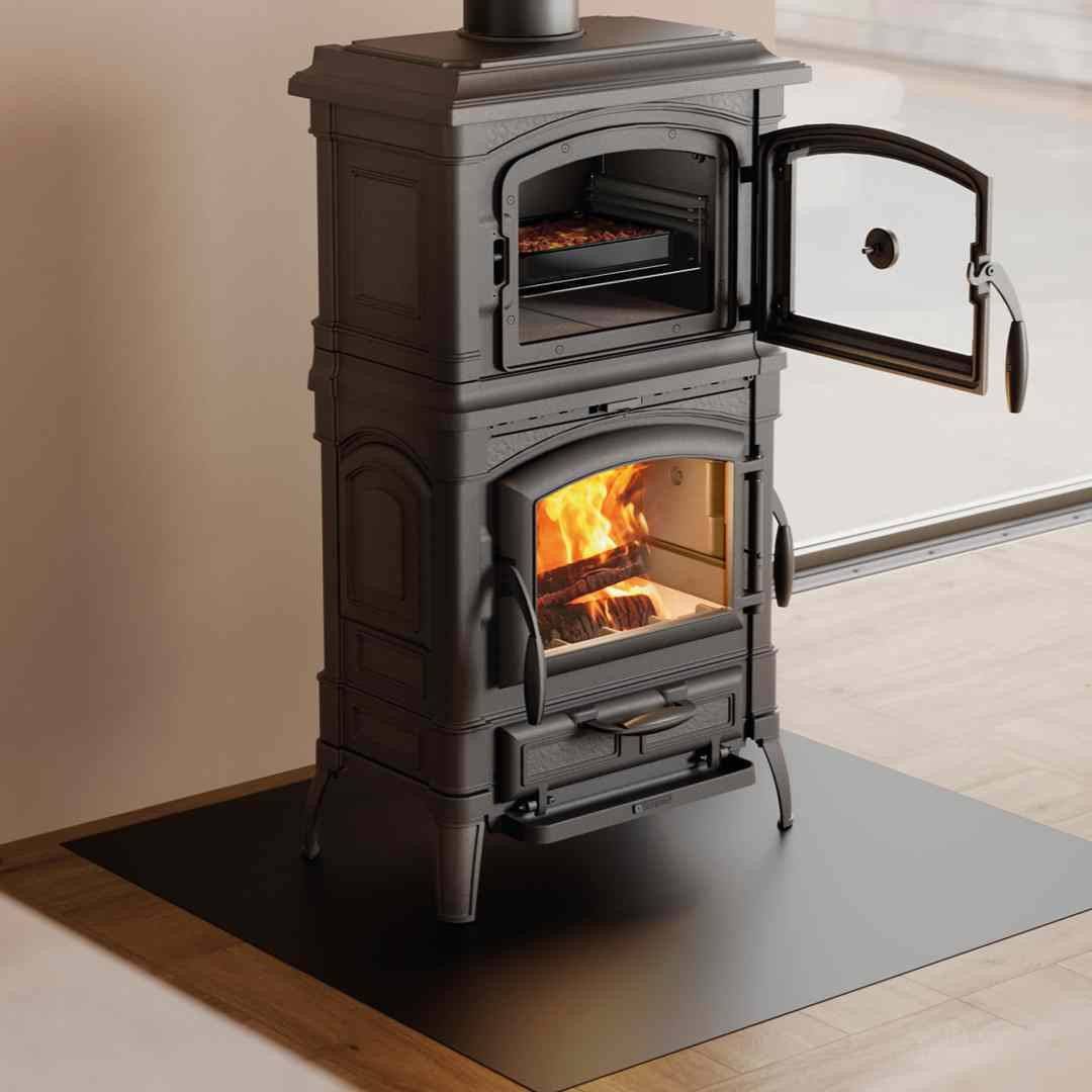 Poêle à bois en fonte avec four ISETTA FORNO - 8,2 kW